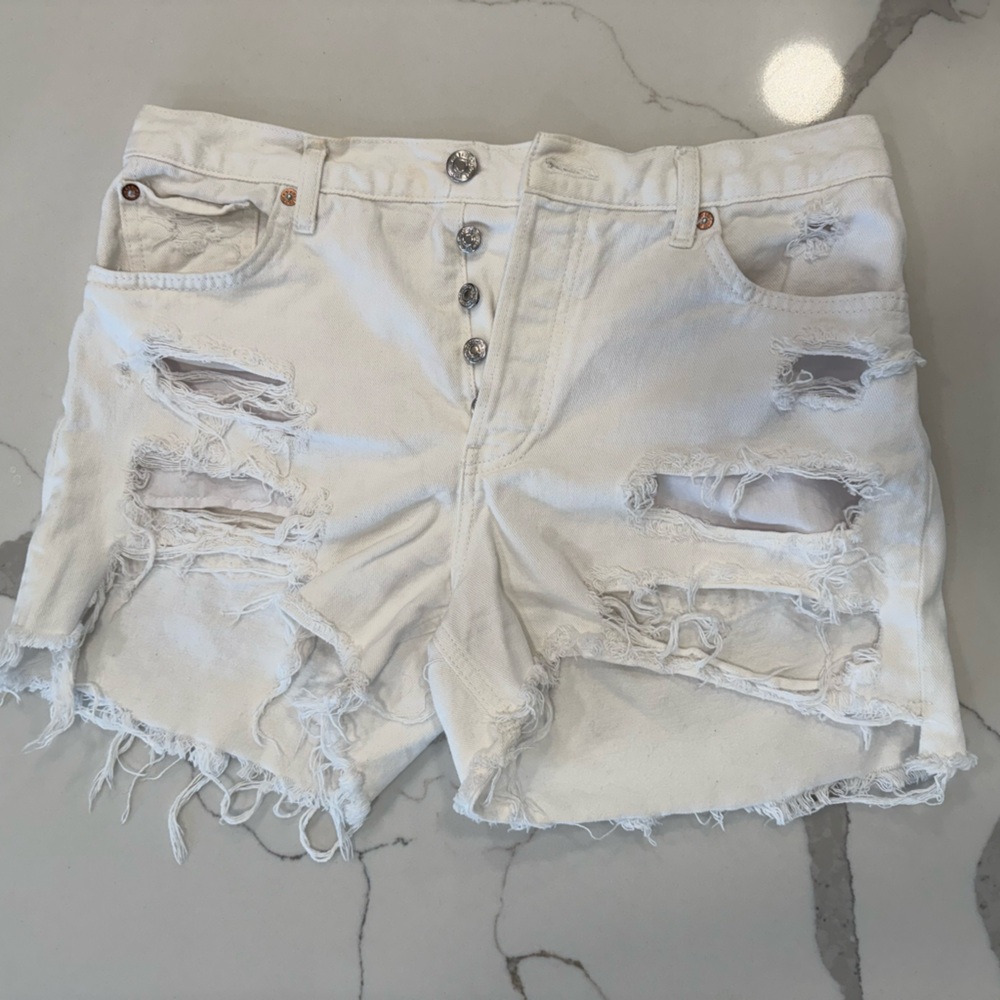 We The Free White Jeans Distressed Vintage Style